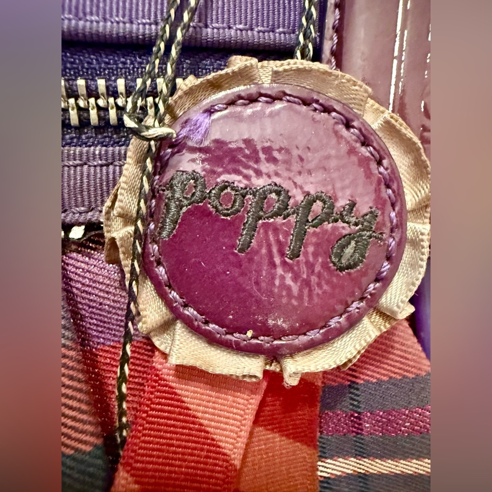 Coach Vintage Poppy Tartan Glam Purple Plaid Handbag/Tote - Picture 5 of 13
